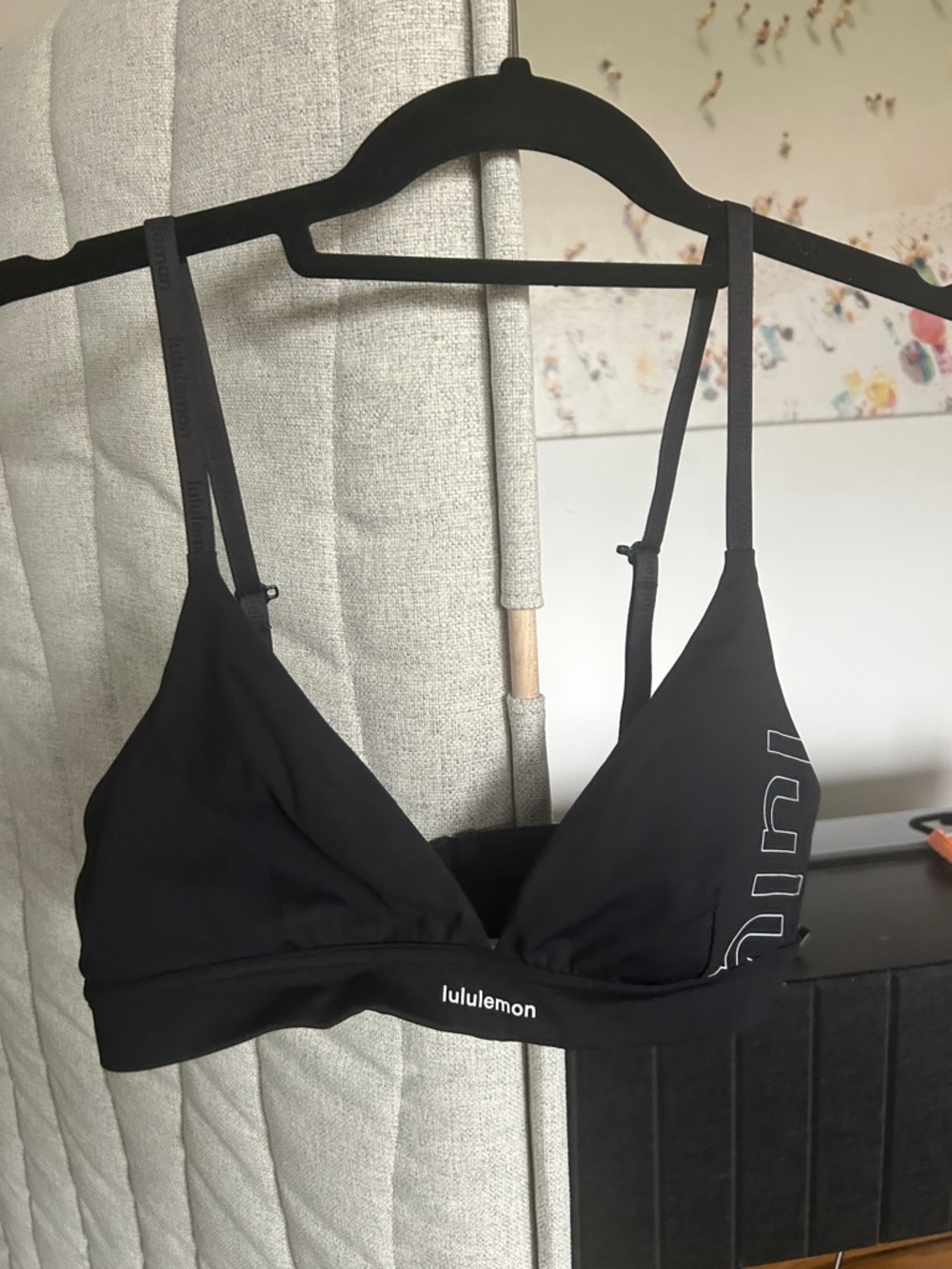 lululemon athletica Black Logo Triangle Bralette